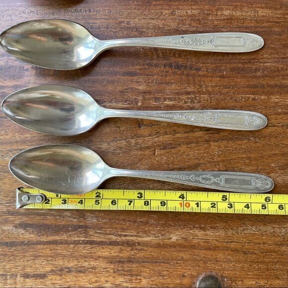 Antique 1921 Oneida Community Plate Grosvenor Teaspoons Set of 6 No Monogram - Picture 10 of 10
